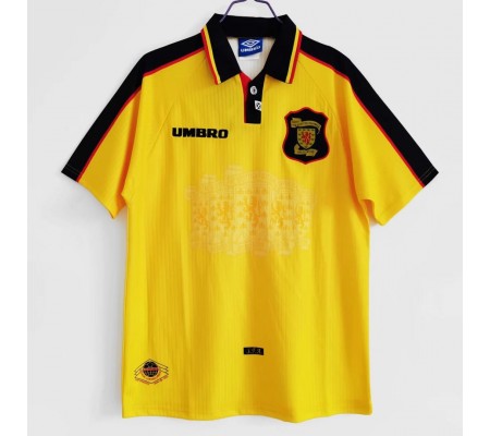 Scotland 96/98 Away Yellow Soccer Jersey